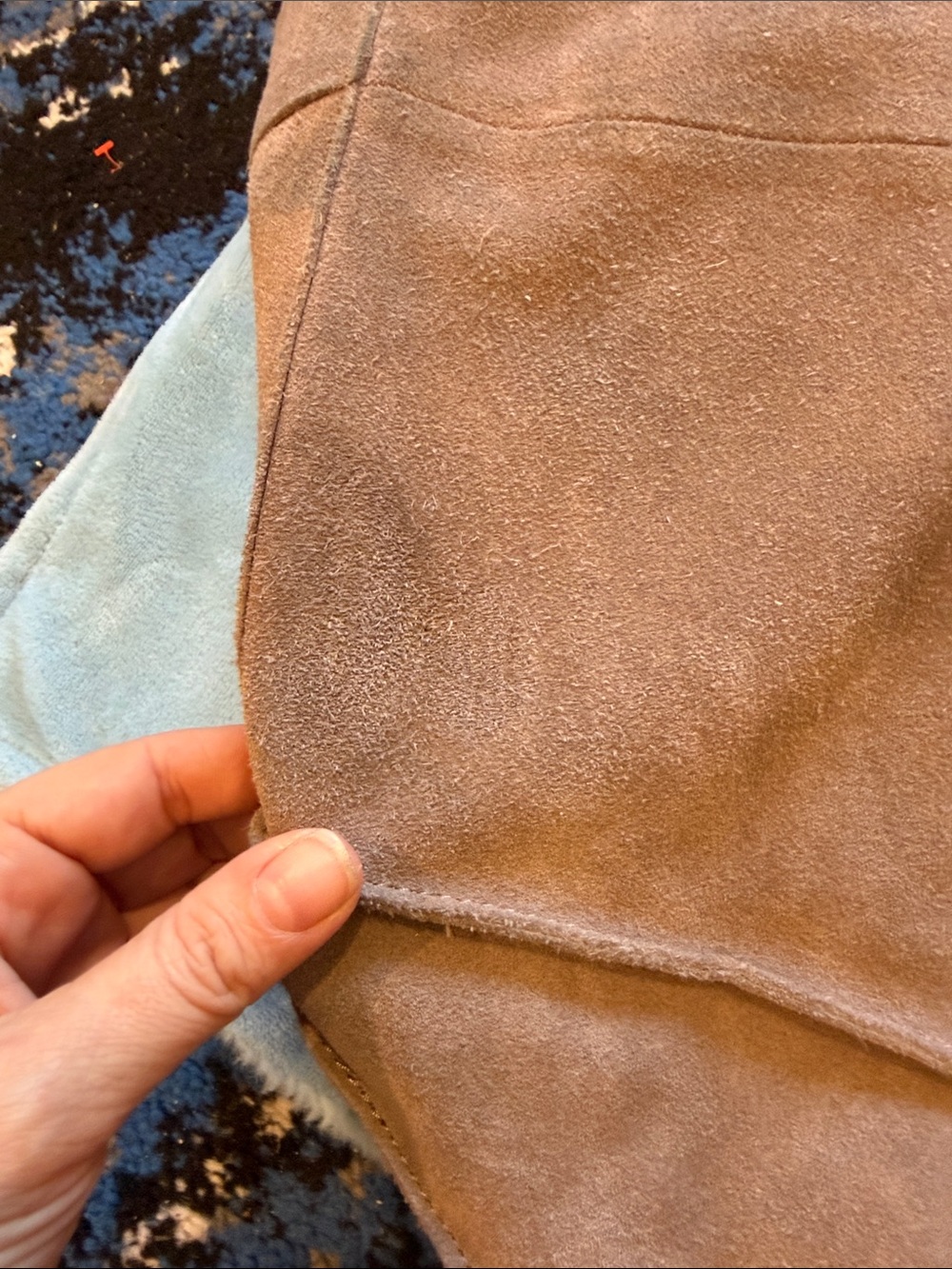 The Sak Los Feliz Slouchy Large Hobo Tote Bag in Mushroom Taupe Suede Leather - Picture 10 of 16